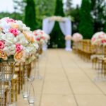 wedding, nature, aisle, beautiful flowers, flower arrangement, flower wallpaper, bloom, blossom, bouquet, celebration, chairs, decoration, flora, flowers, roses, event, flower background, wedding photography, wedding preparations